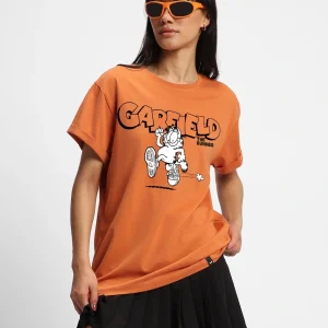Women’s Orange Da Runner Graphic Printed Boyfriend T-shirt